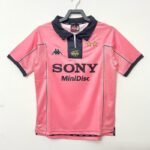97/98 Juventus Away Retro Short Sleeve Jersey | Classic Commemorative Polo Collar Football Shirt with Embroidery