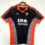 1998–99 AS Roma Away Classic Retro Football Jersey | Short Sleeve Commemorative Edition, Embroidered & Custom Sportswear