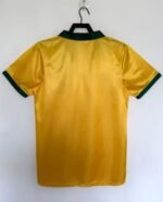 1988 Brazil Home Retro Commemorative Jersey | Classic Short Sleeve Embroidered Custom Football Shirt - Image 3