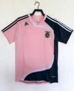 07-08 Benfica Away Short Sleeve Retro Match Jersey, Custom Embroidered Football Shirt - Image 2