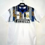 1995–96 Inter Milan Away Classic Retro Football Jersey | Custom Embroidered Short Sleeve Sport Sh