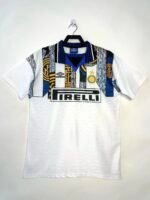 1995–96 Inter Milan Away Classic Retro Football Jersey | Custom Embroidered Short Sleeve Sport Sh