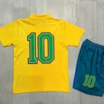 26-27巴西队主场定制足球球衣印字涤纶短袖夏季速干透气