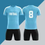 定制黑色足球运动衫成人足球复古运动衫男士超大快干透气夏秋自动切割 - Image 2