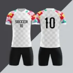 个性化女子男子足球球衣24/25夏季新款100% 涤纶快干轻便透气短袖足球