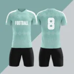 定制黑色足球运动衫成人足球复古运动衫男士超大快干透气夏秋自动切割 - Image 4