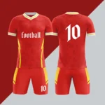 新款批发升华黑色透气快干男式足球服定制足球服 - Image 5