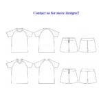 设计足球队套装足球服套装廉价球队邮购德脚热转印夏季轻质透气 - Image 2