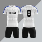 定制黑色足球运动衫成人足球复古运动衫男士超大快干透气夏秋自动切割 - Image 6