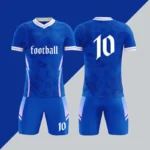 新款批发升华黑色透气快干男式足球服定制足球服 - Image 3