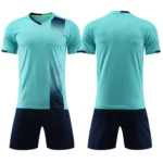 22/23男式足球套装运动衫短裤套装热转印标志短袖100% 涤纶轻质快干透气团队 - Image 6