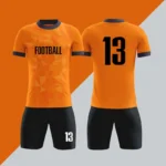 定制热转印足球球衣足球俱乐部套装男士成人夏季透气轻便短袖运动服 - Image 3