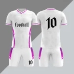 新款批发升华黑色透气快干男式足球服定制足球服 - Image 2