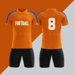 定制黑色足球运动衫成人足球复古运动衫男士超大快干透气夏秋自动切割 - Image 5